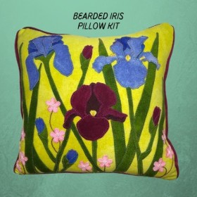Bearded Iris Pillow