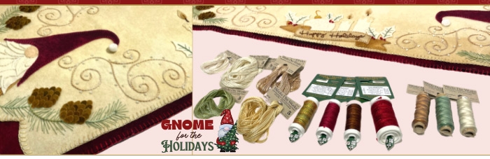 Limited Edition Gnome for the Holidays makes a great Table Runner