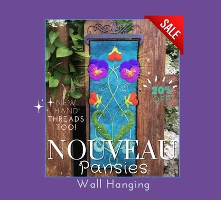 Nouveau Pansies Wall Hanging is 20 percent off