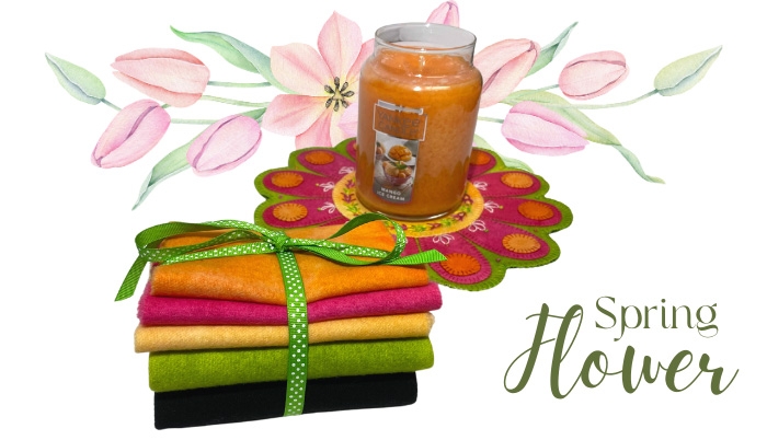 Spring Flower Candle Mat