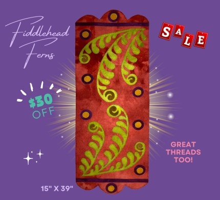 Fiddlehead Ferns Wool Appliqué Kit