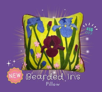 Bearded Iris Pillow Kit